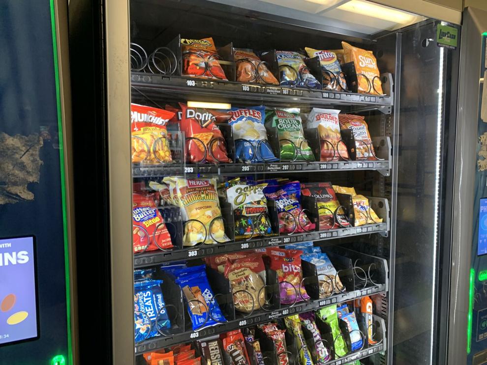 vending snack chip machine and snacks